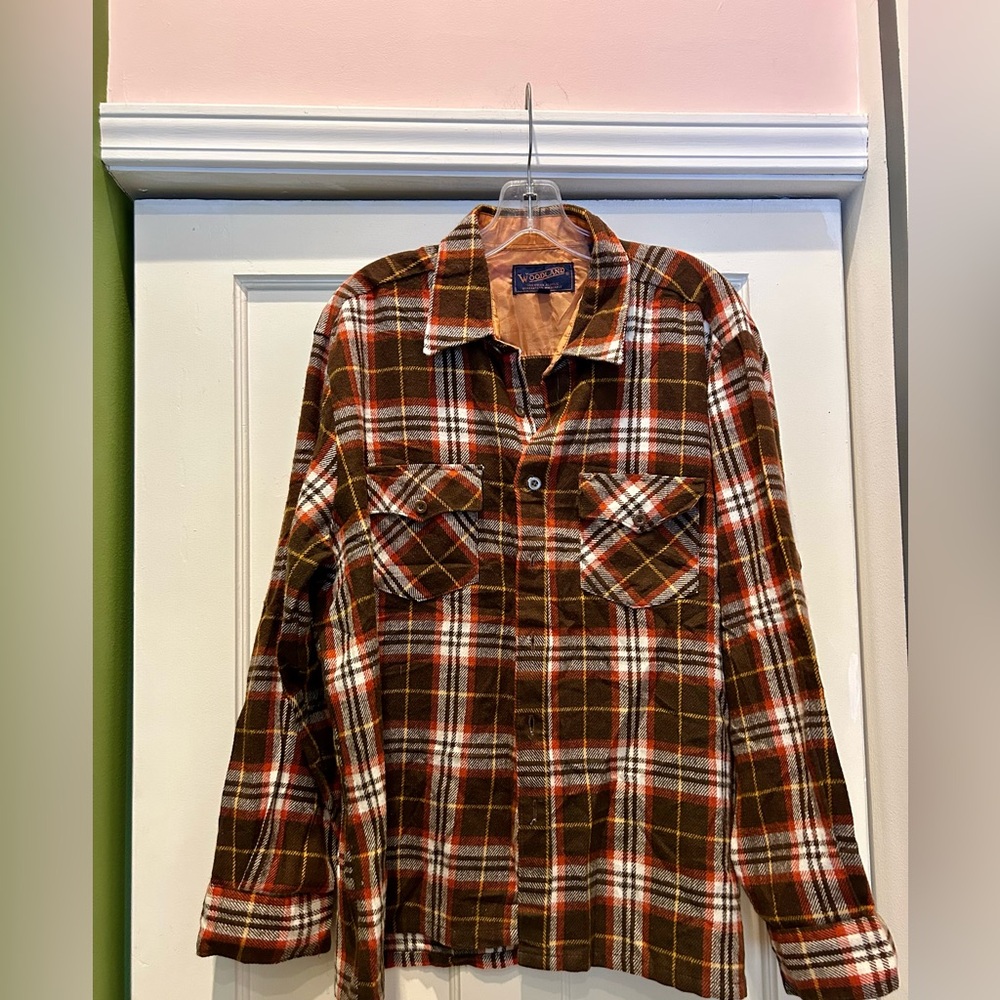 Vintage Viyella Plaid Flannel Shirt